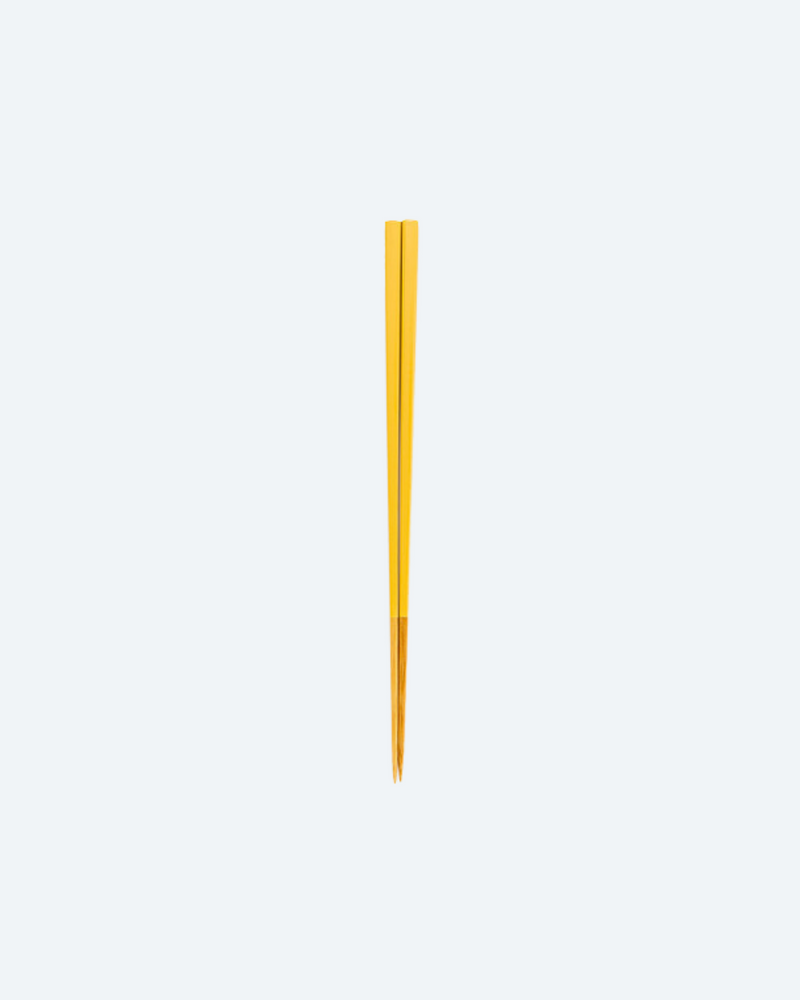 うるしの竹箸 23.5㎝（レモンイエロー）